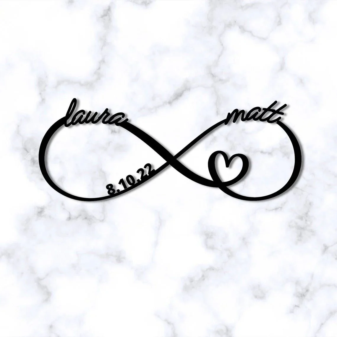 Personalized Infinity Anniversary Sign - Image 9