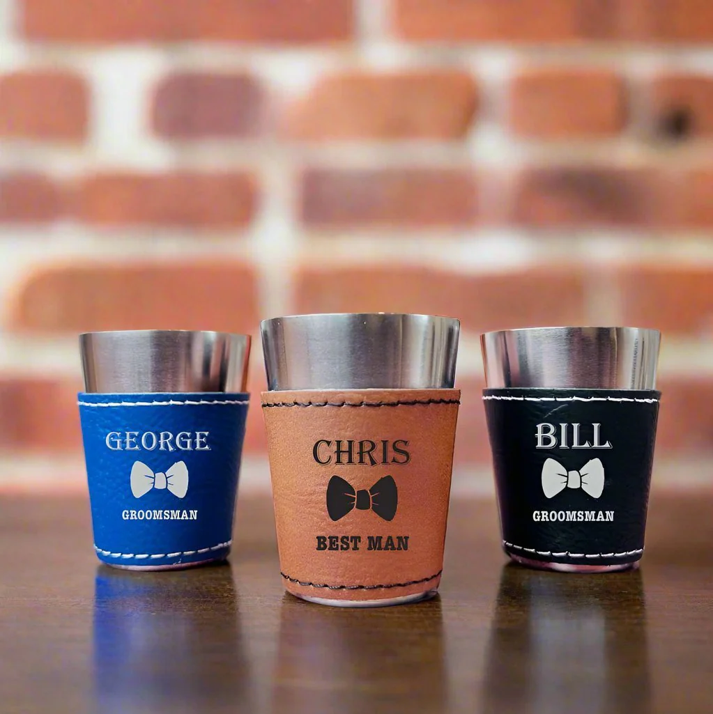 Bow Tie Boozer Silver Shot Glass