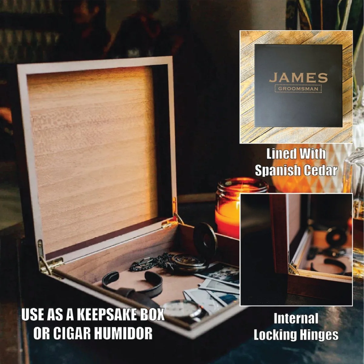 Personalized Premier Groomsman Gift Box Set - Image 2