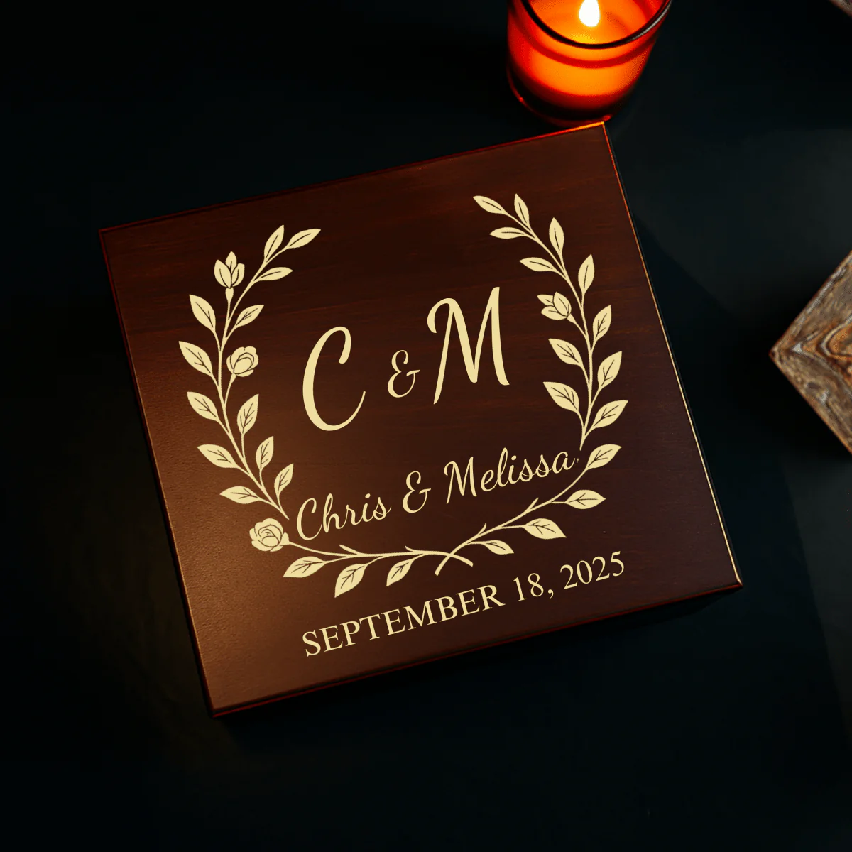 Personalized Wedding Keepsake Box
