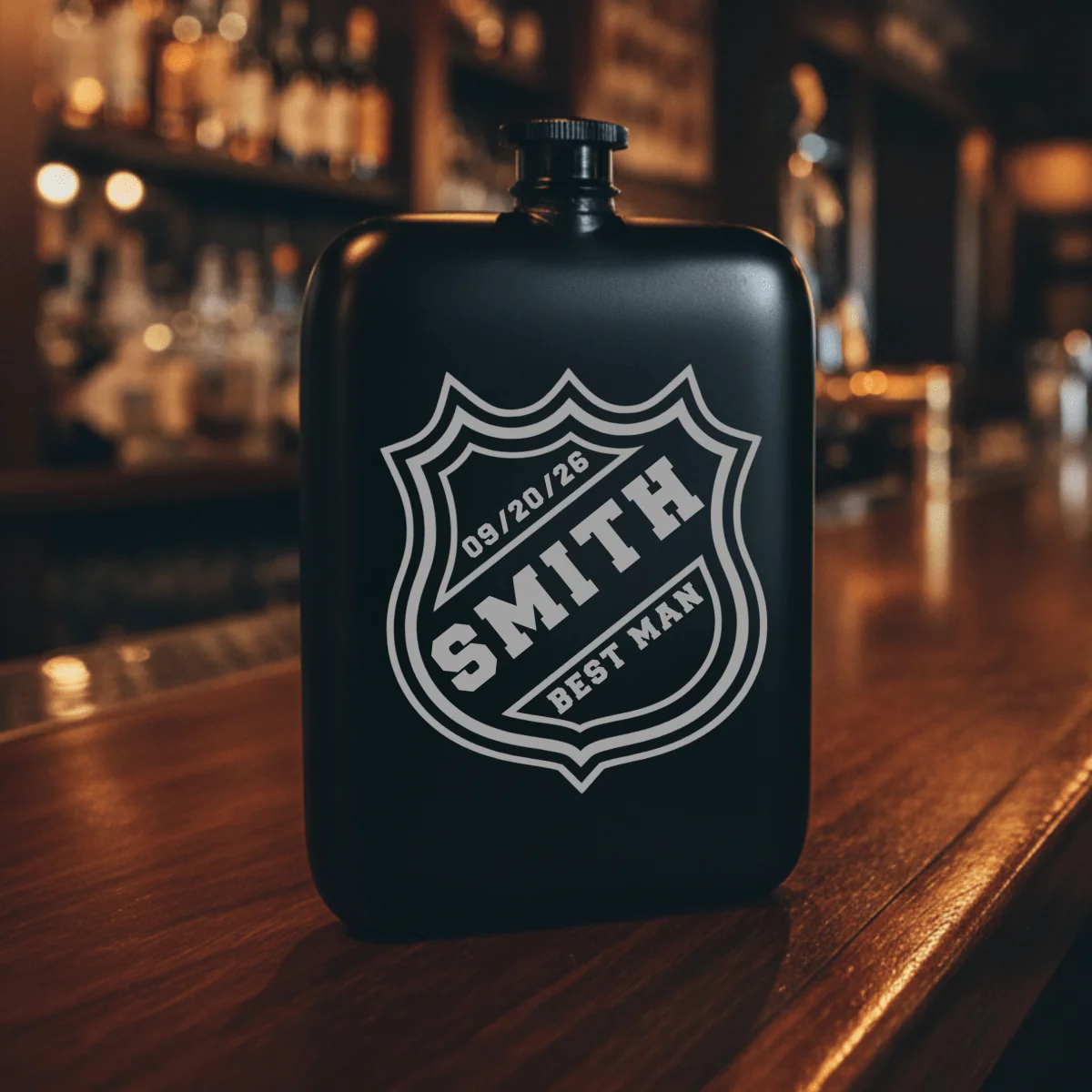 Power Play Groomsmen Flask - Image 5