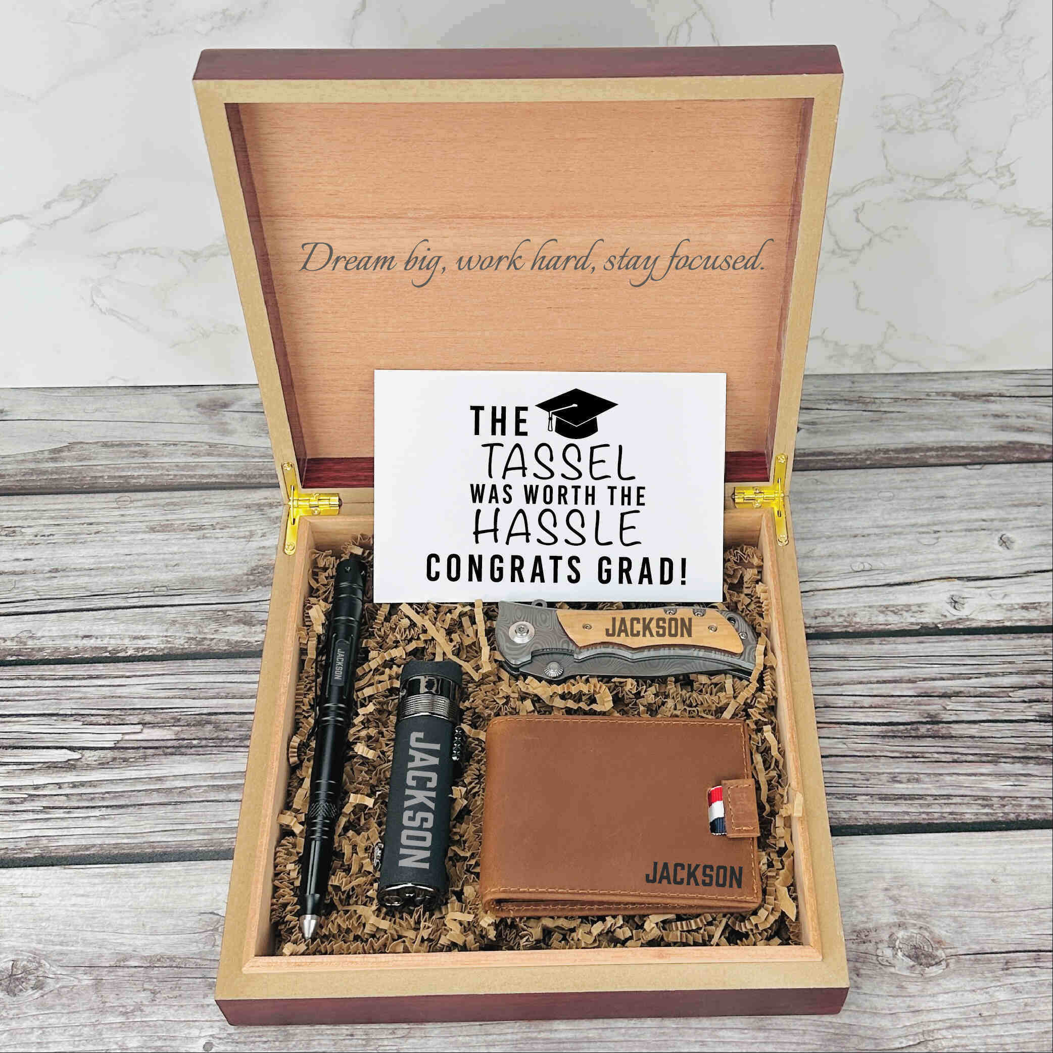 Prestige Scholar Personalized Graduation Gift Set - Image 12