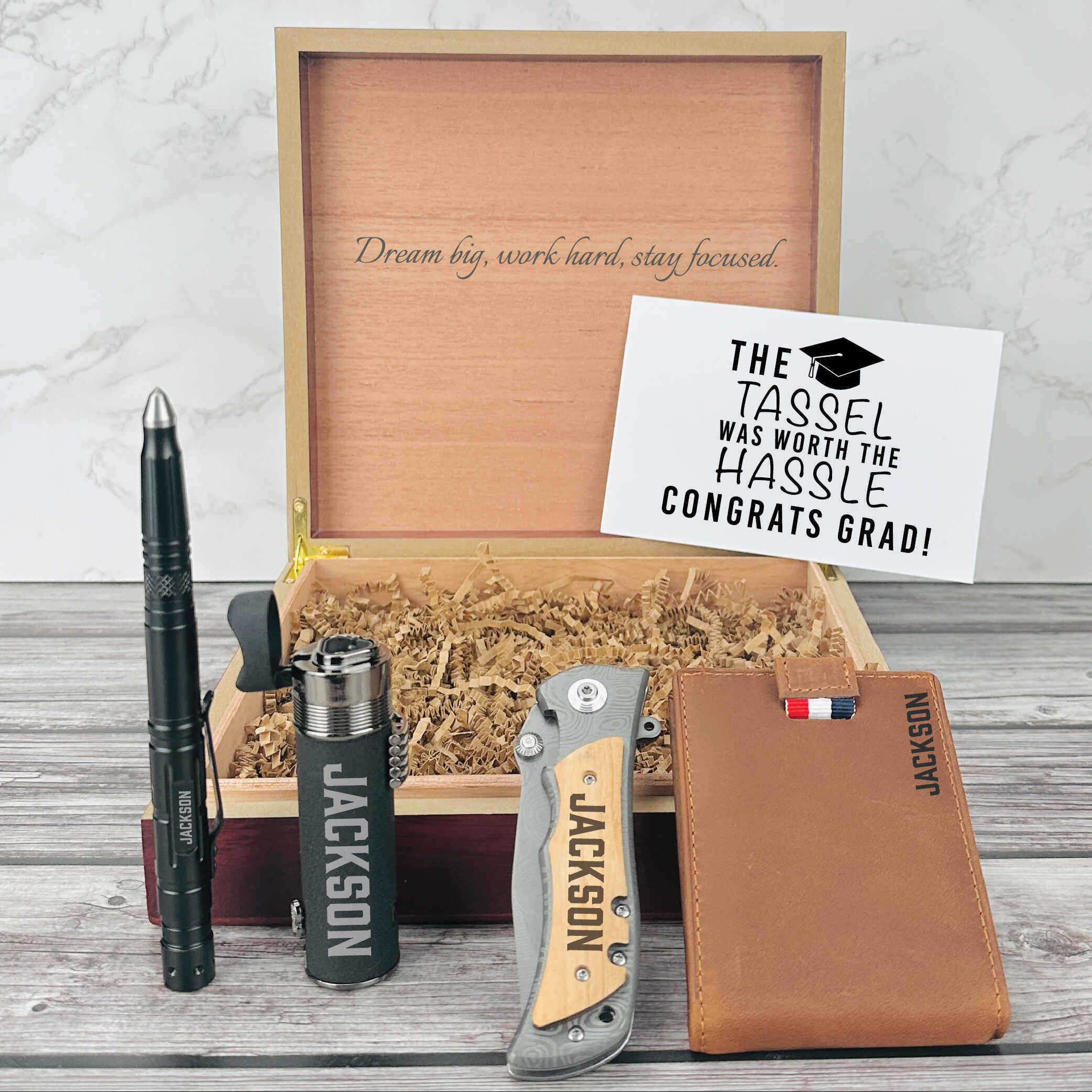 Prestige Scholar Personalized Graduation Gift Set - Image 13