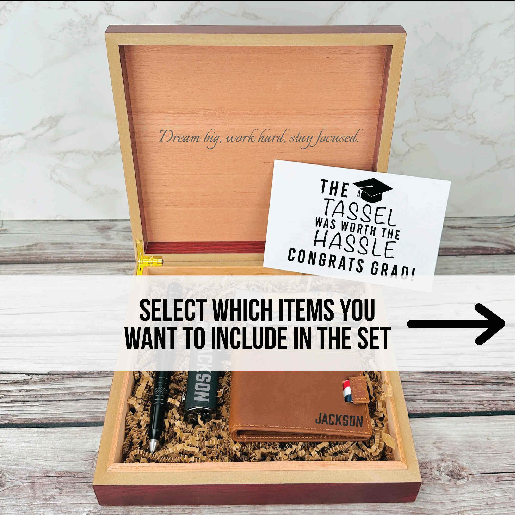 Prestige Scholar Personalized Graduation Gift Set - Image 7