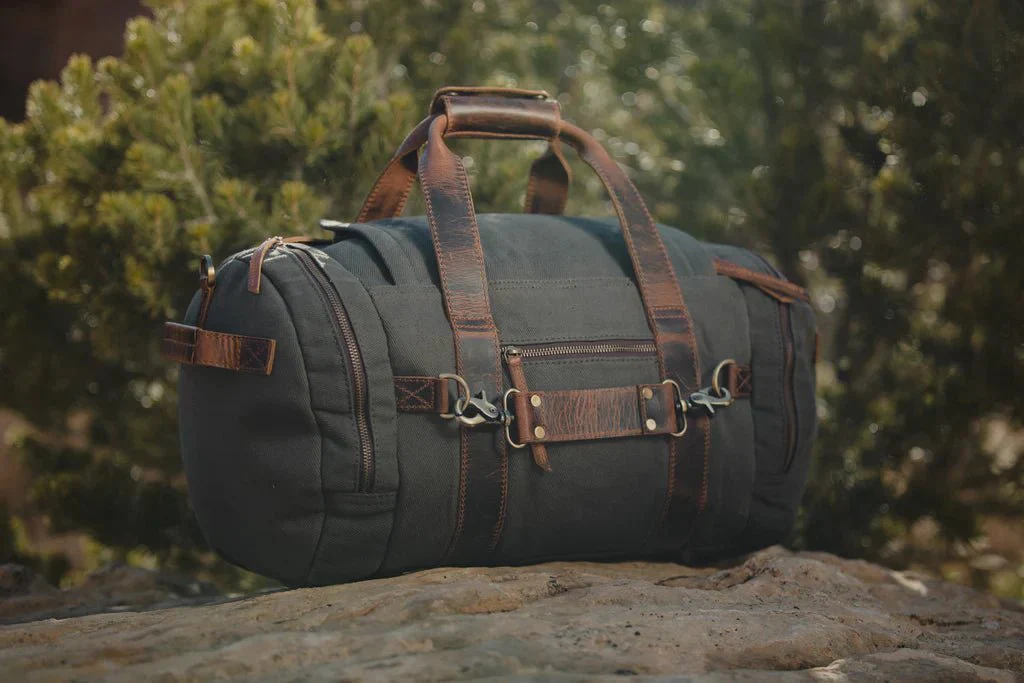 Rugged Personalized Excursion Canvas Duffle Bag - Image 7