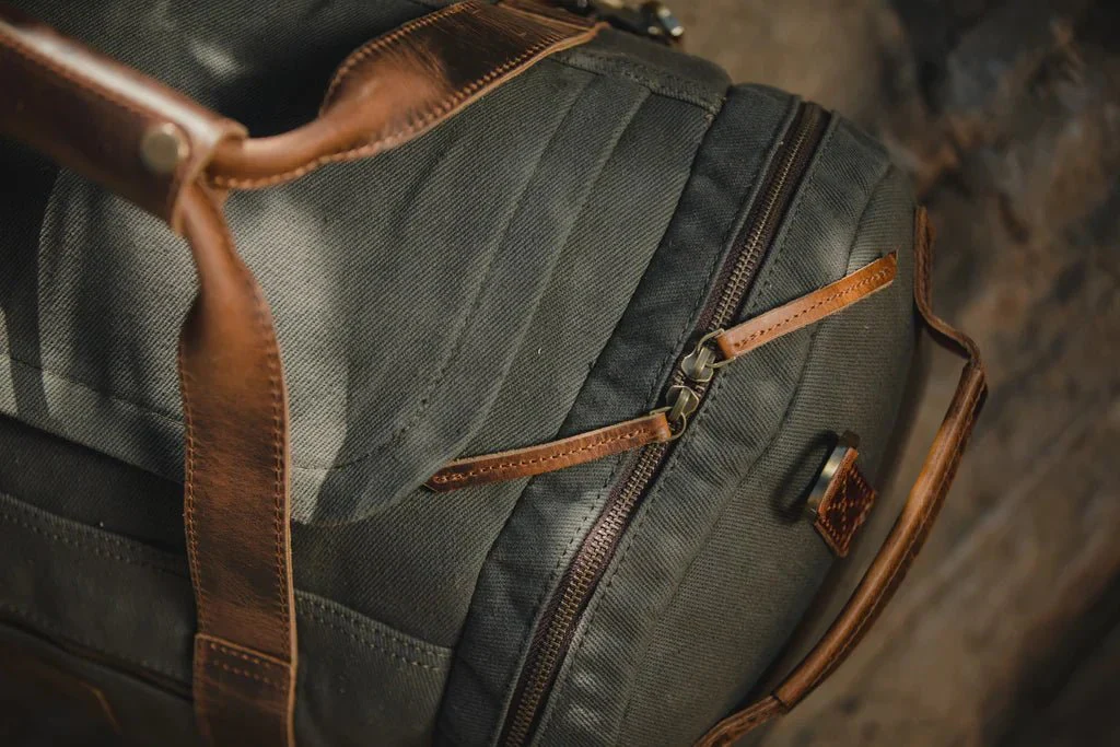 Rugged Personalized Excursion Canvas Duffle Bag - Image 8