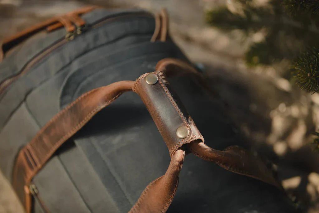 Rugged Personalized Excursion Canvas Duffle Bag - Image 9