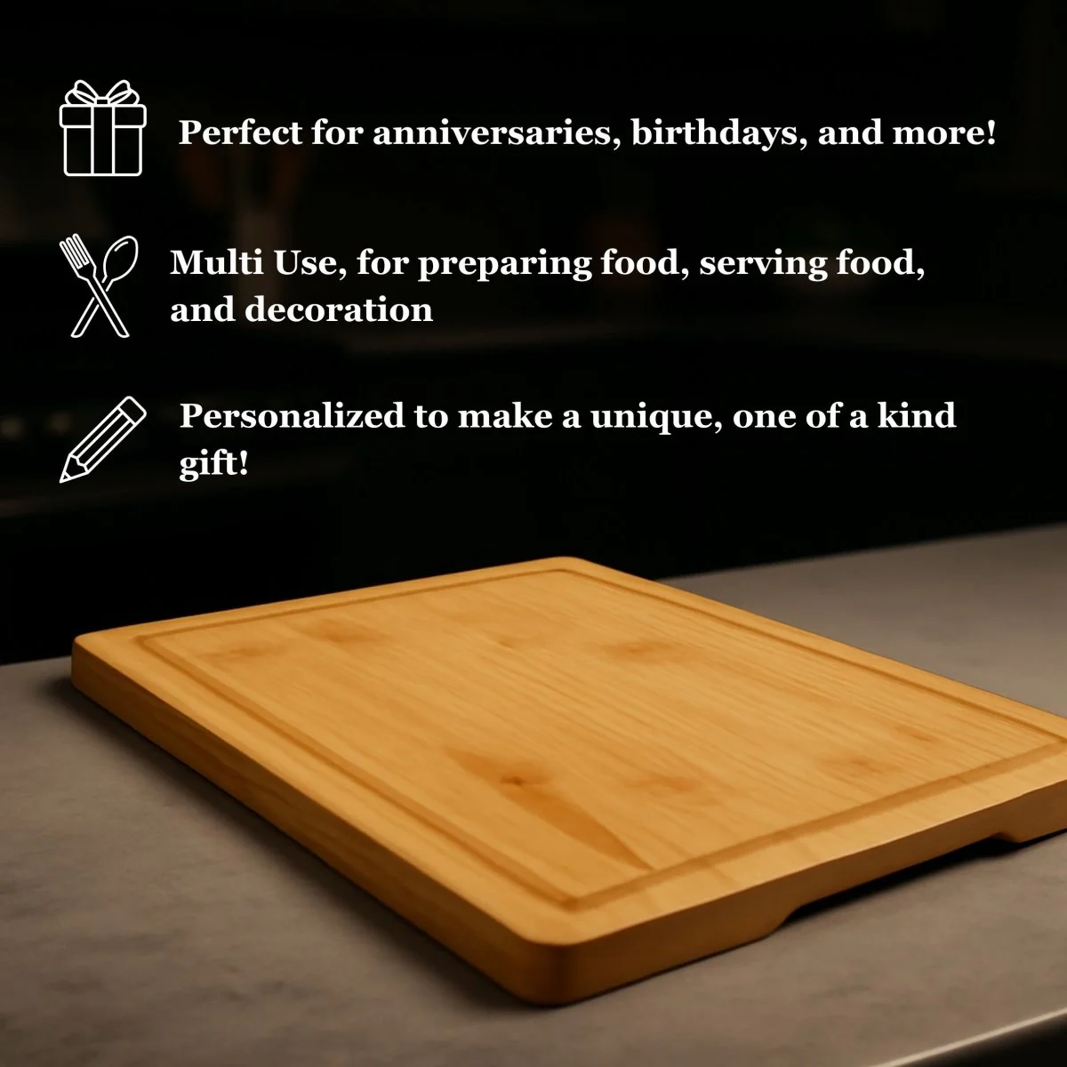 Seasoned With Love Anniversary Cutting Board - Image 4