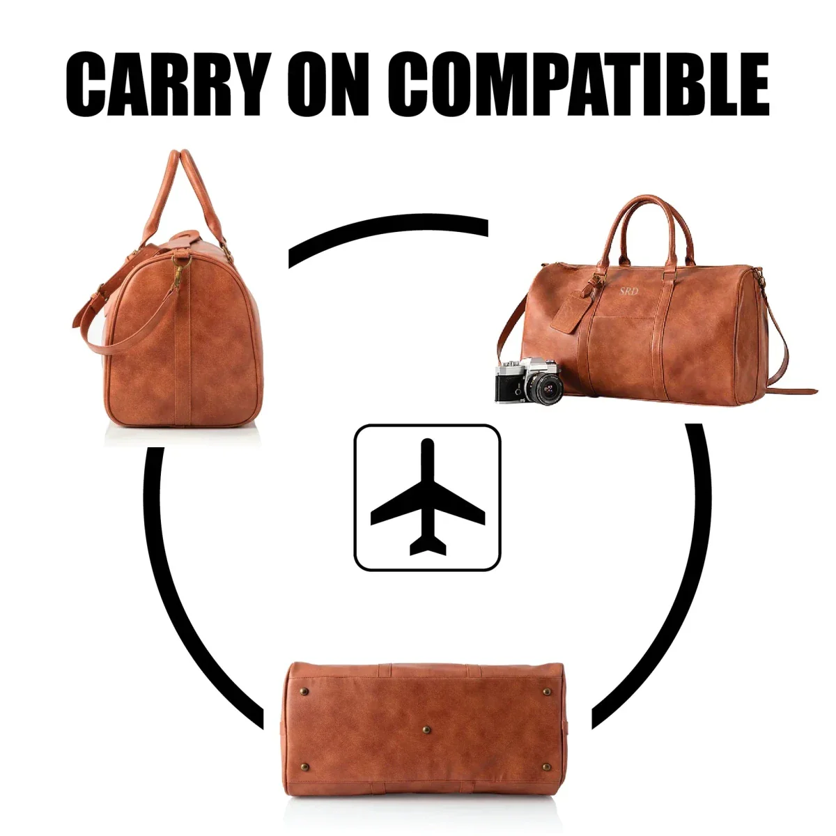 Sentimental Personalized Vegan Leather Travel Set - Image 11
