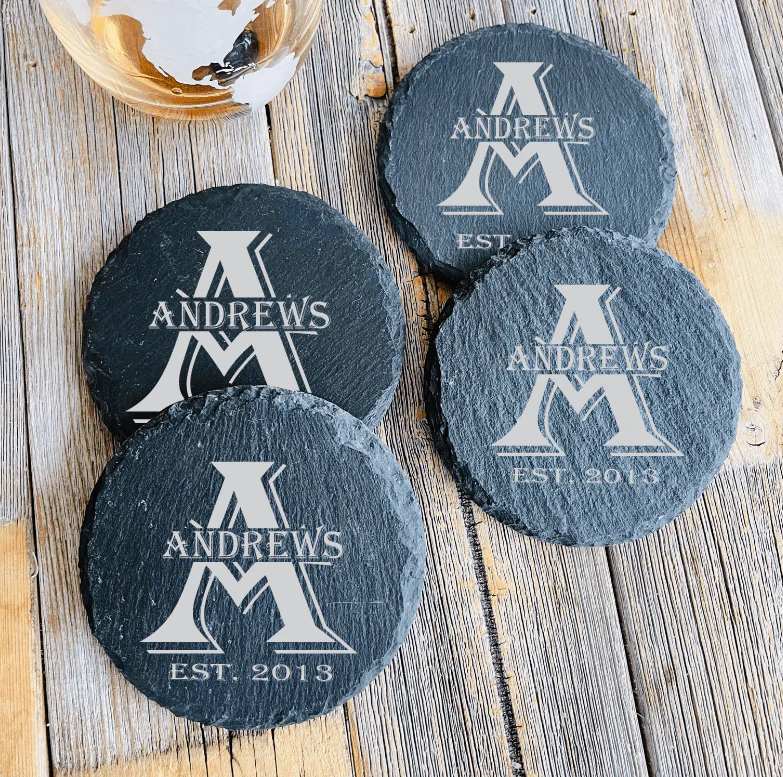 Slate Coaster Set - Image 4
