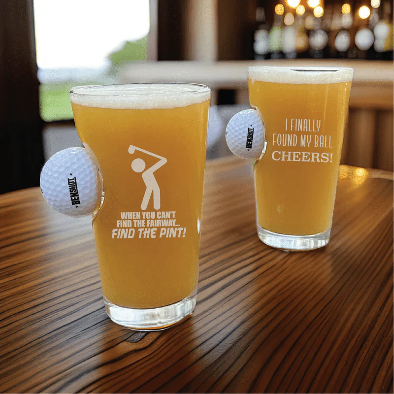 Swing and Sip Golf Ball Pint Glass - Image 6