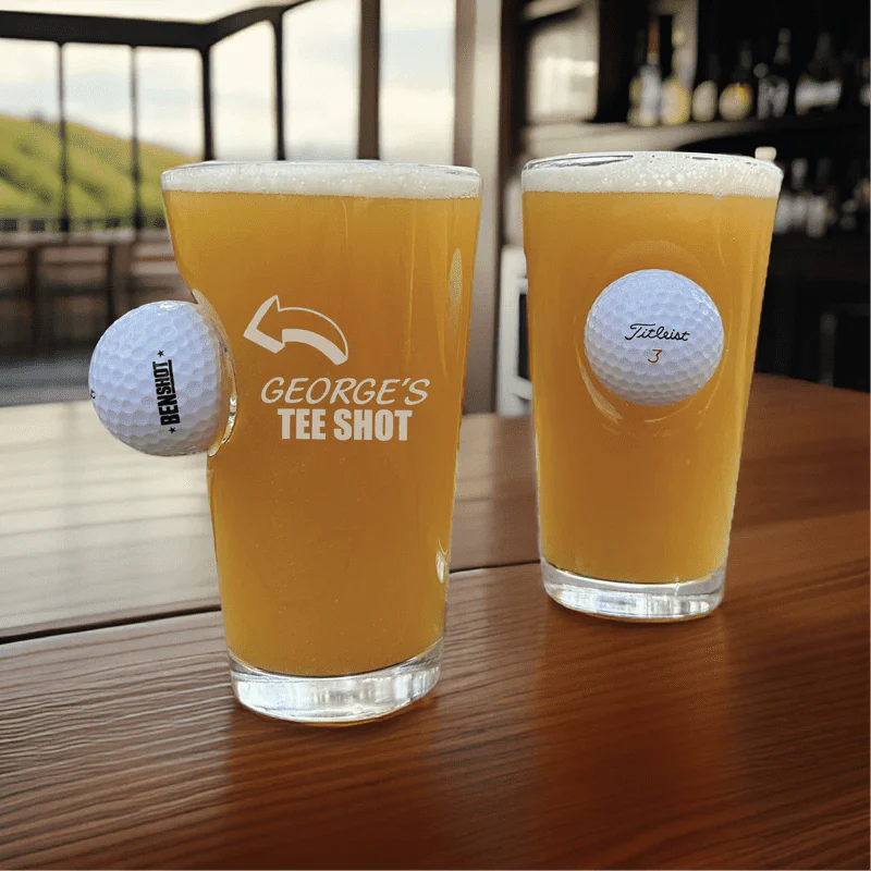 Swing and Sip Golf Ball Pint Glass - Image 7