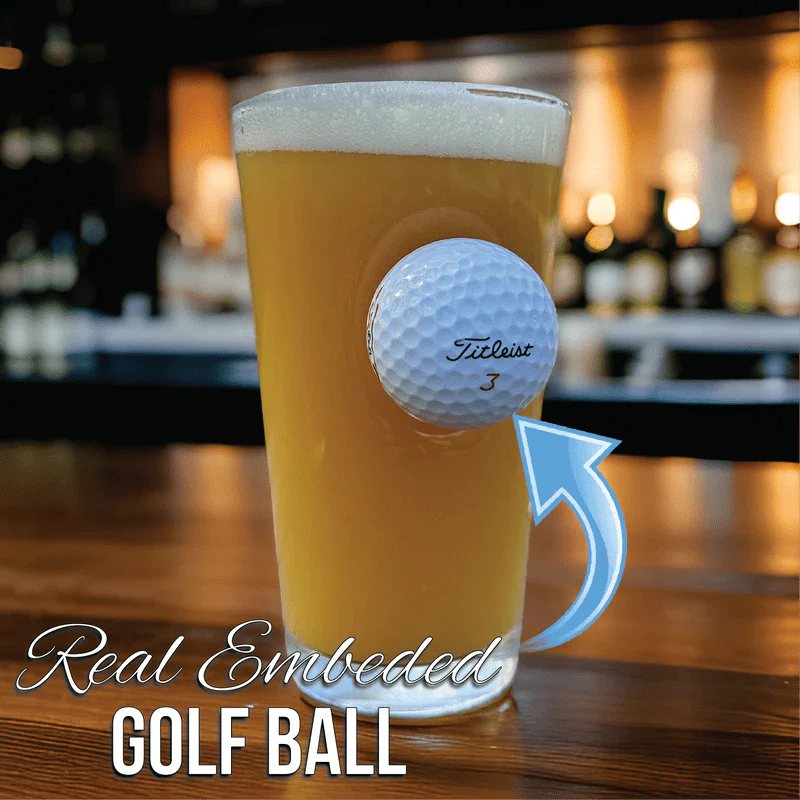 Swing and Sip Golf Ball Pint Glass - Image 9