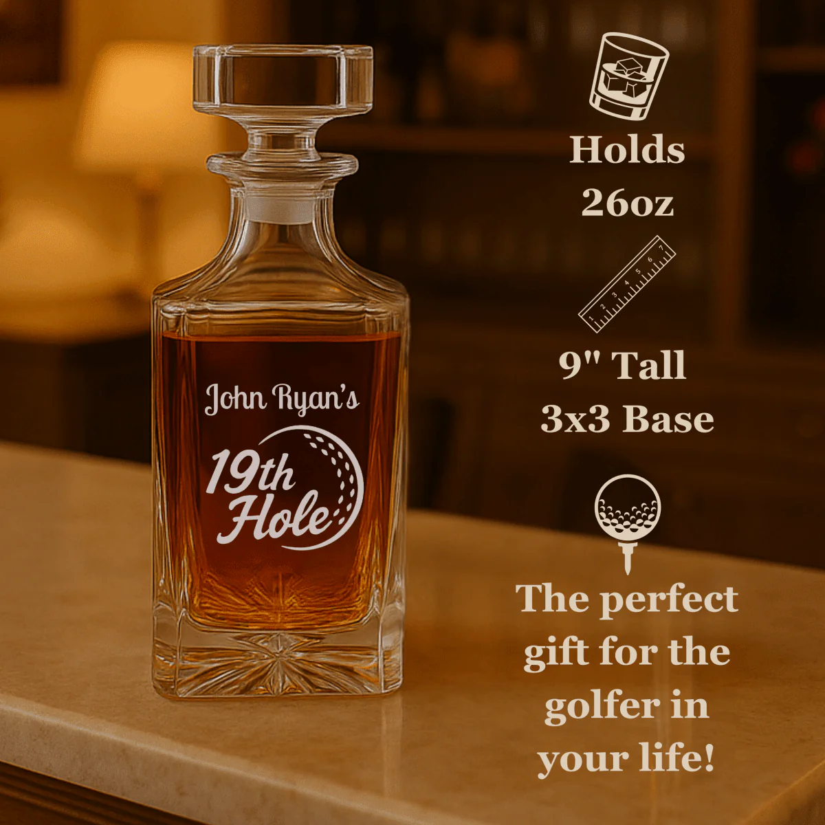 The 19th Hole Golf Decanter - Image 5