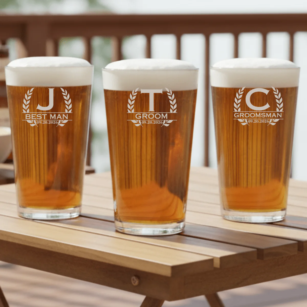 The Signature Groomsmen Pint Glass - Image 4
