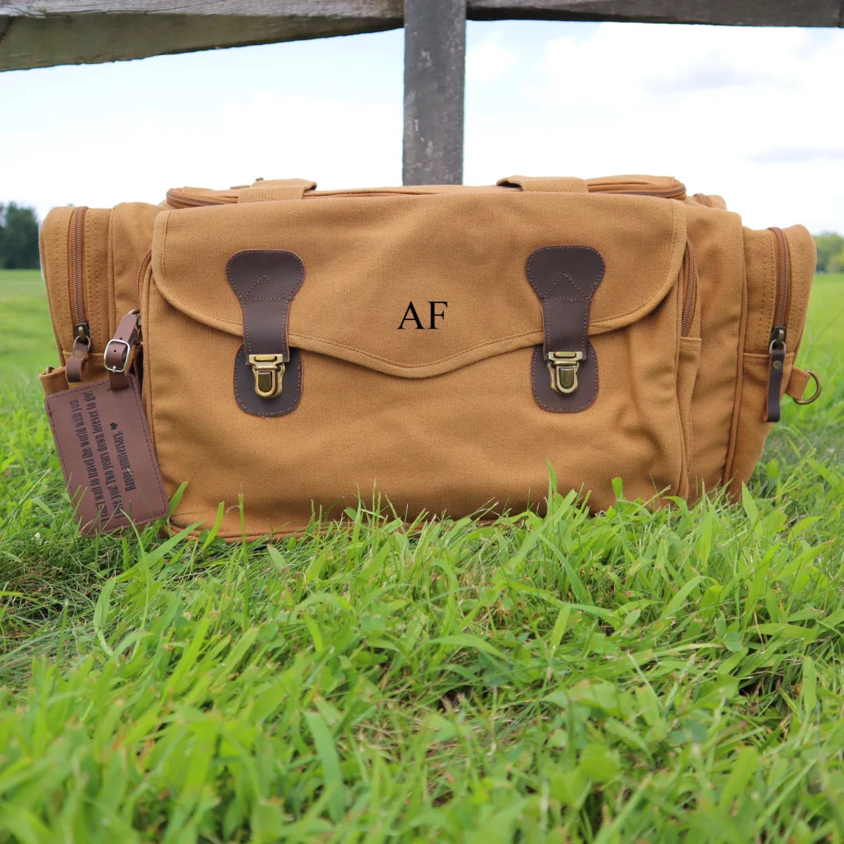 Thoughtful Personalized Duffle Bag with Custom Message - Image 5