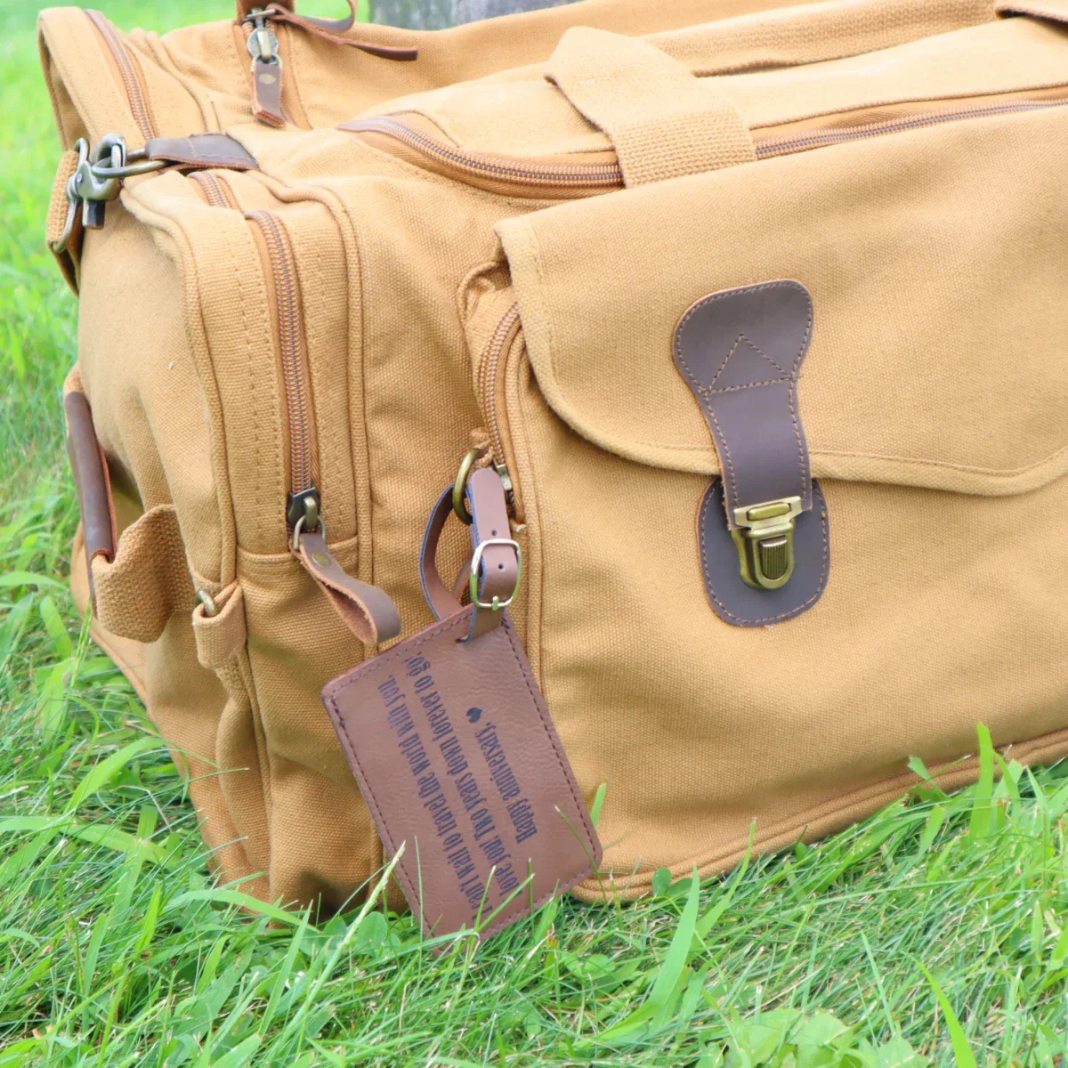 Thoughtful Personalized Duffle Bag with Custom Message - Image 8