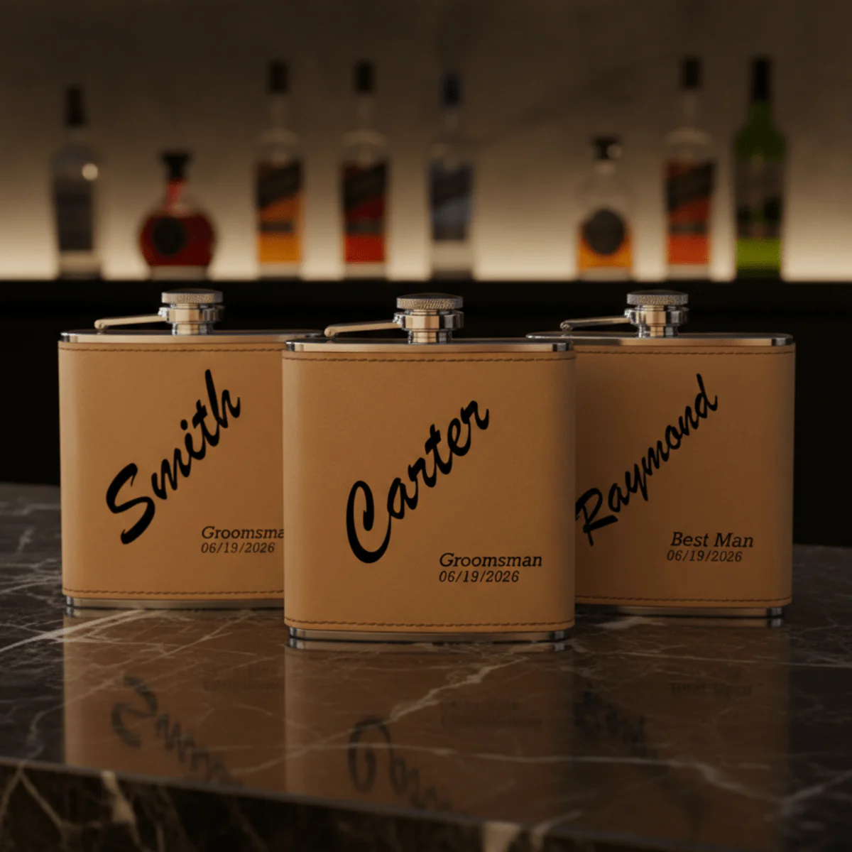 Trailblazer Groomsmen Flask - Image 3