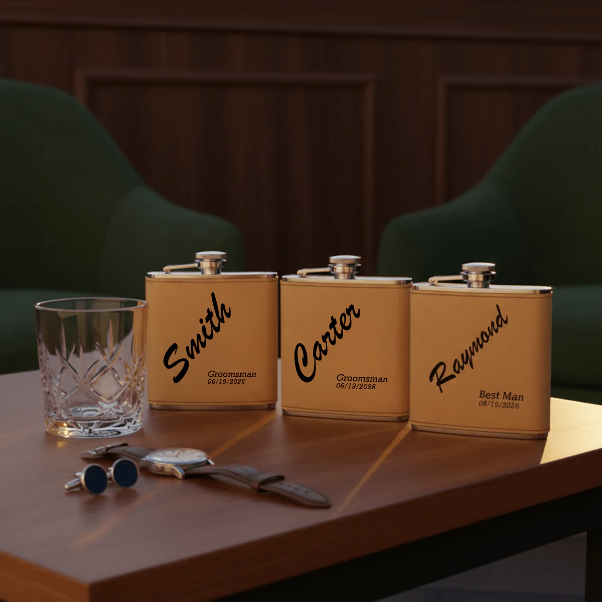 Trailblazer Groomsmen Flask - Image 4