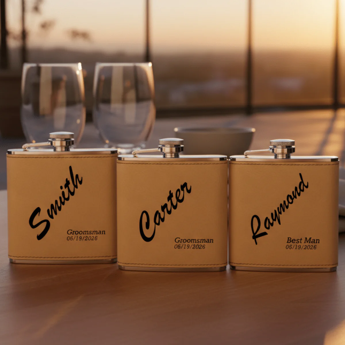 Trailblazer Groomsmen Flask - Image 5