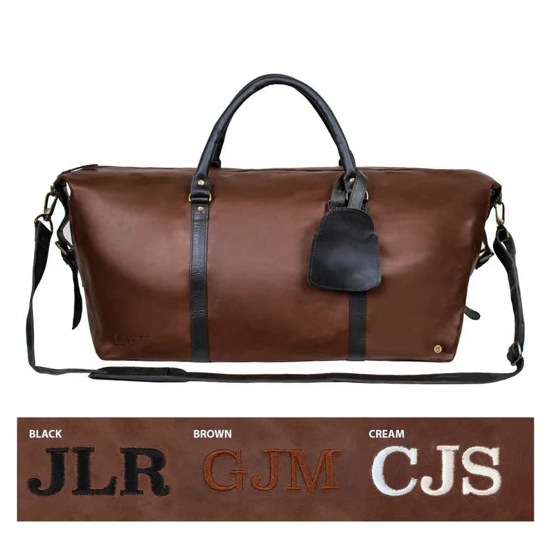 Two-Tone Leather Duffle - Image 3