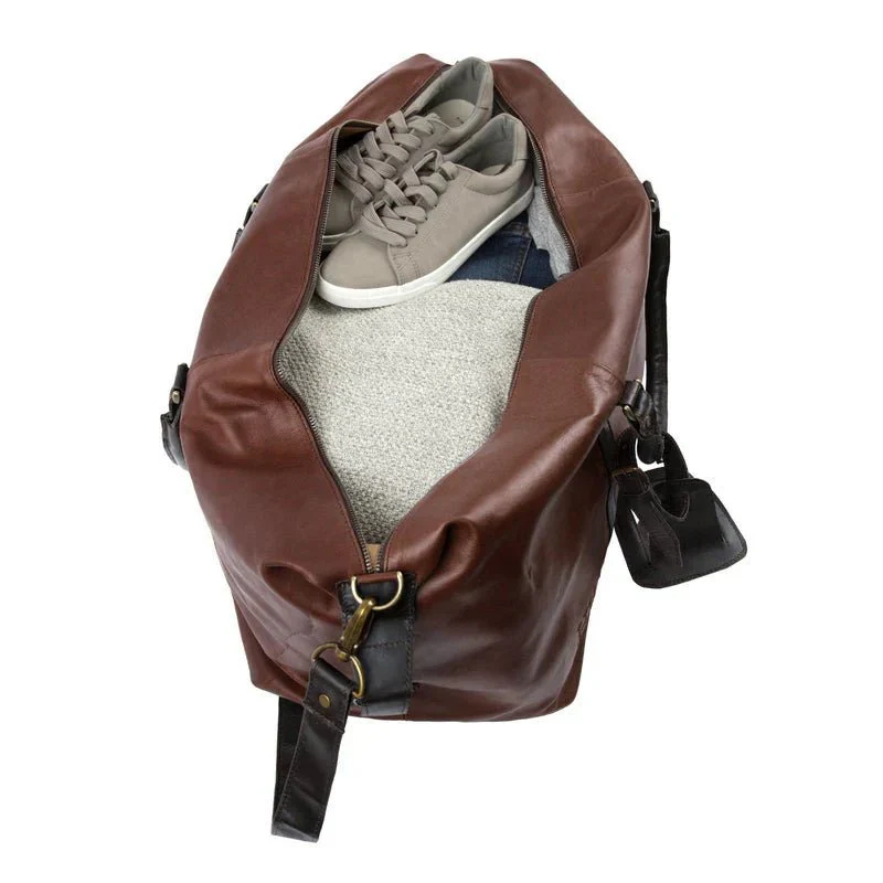 Two-Tone Leather Duffle - Image 4