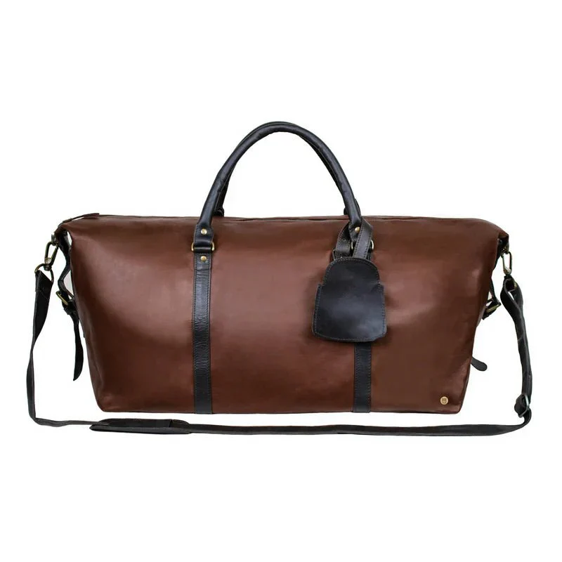Two-Tone Leather Duffle - Image 5