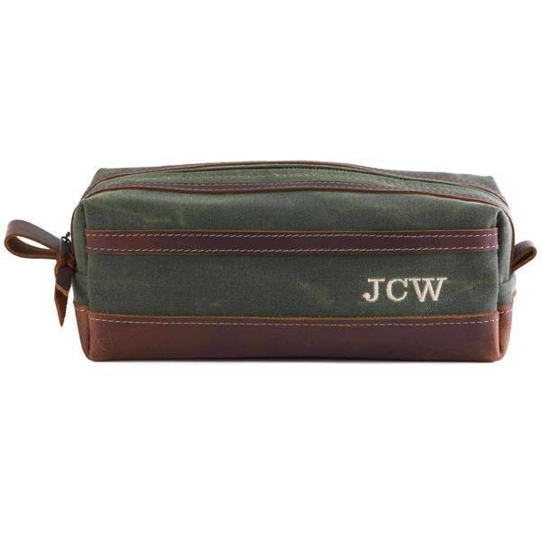 Wax Canvas Toiletry Travel Bag / Dopp Kit - Image 4