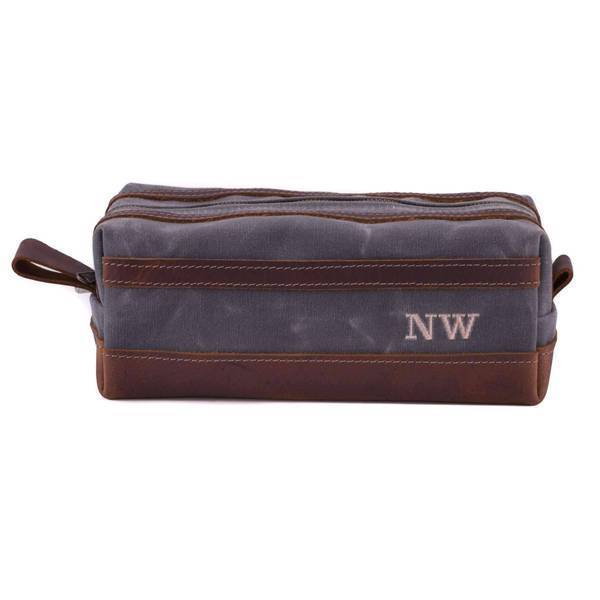 Wax Canvas Toiletry Travel Bag / Dopp Kit - Image 5
