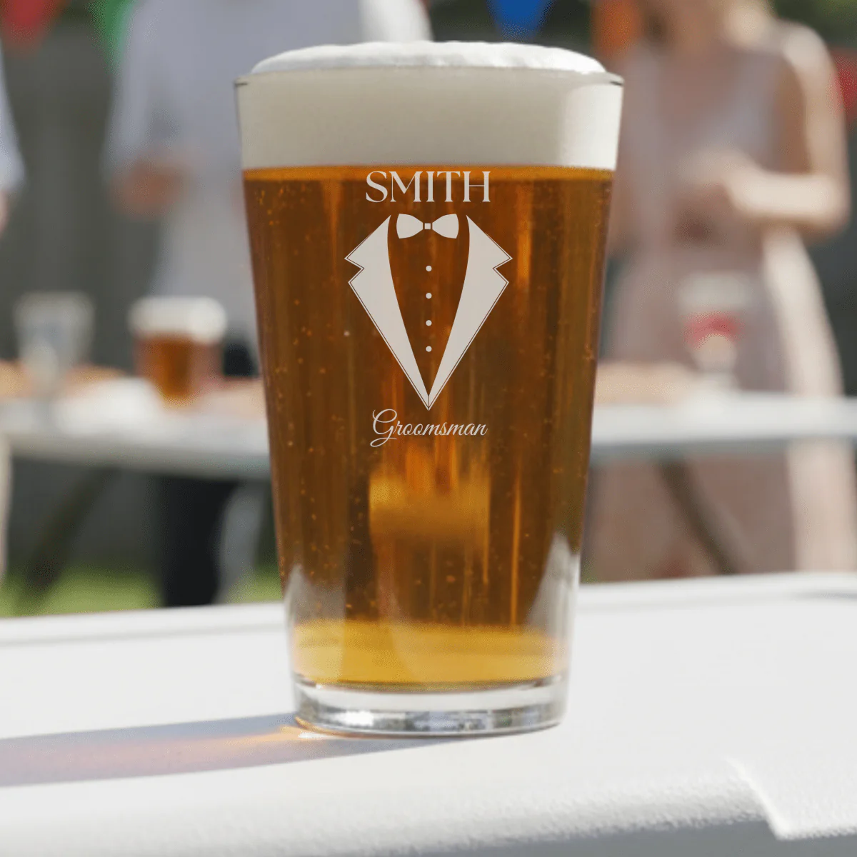 Wedding Party Pint Glass