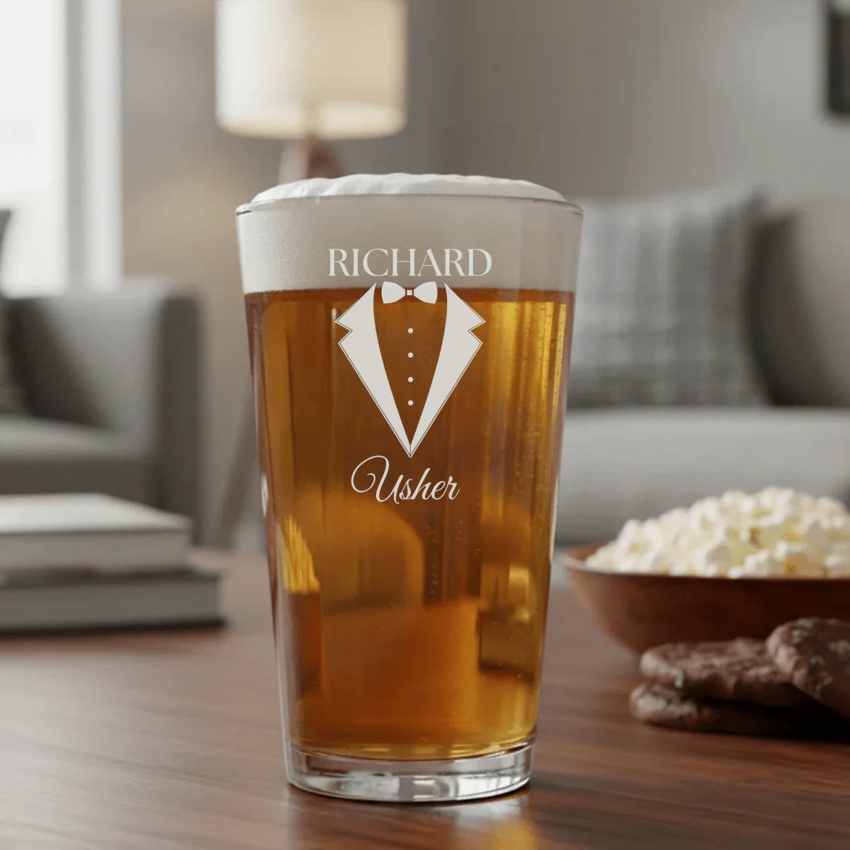 Wedding Party Pint Glass - Image 5