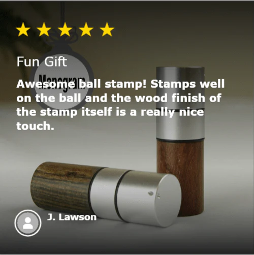 Wooden Golf Ball Stamp - Image 14
